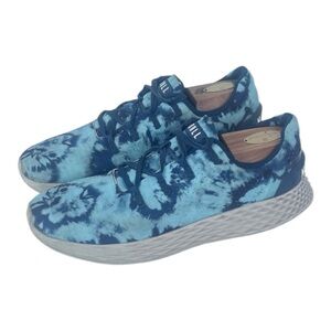 NOBULL Ripstop Runners Blue Tie Dye Men 9 Women 10.5 Lightweight Shoes CrossFit